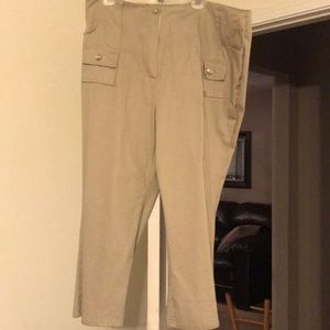 Ladies plus size kaki pants